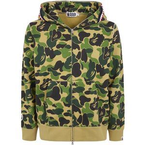 Bape Unisex "Abc Camo 2Nd Shark Full Zip Hoodie M" Sweatshirt
